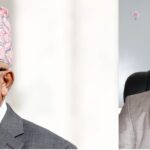 Former Prime Minister Madhav Kumar Nepal (left) and Suryabinayak Mayor Basudev Thapa (right), both named in the Patanjali land case.