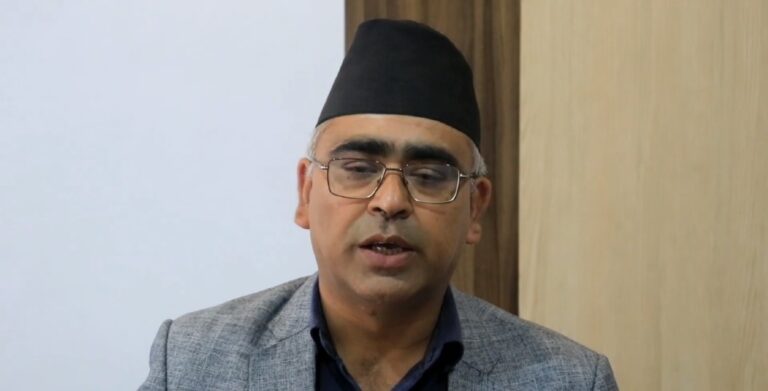 CPN-UML senior leaders engaged in discussion during Central Committee meeting amid debate over blocking former President Bidya Devi Bhandari’s party membership renewal.