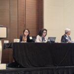 Dr. Shital Kaji Shrestha speaking at the podium during the 2025 World Veterinary Association General Assembly in Washington, D.C., representing Nepal and the SAARC Veterinary Association.