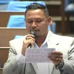 Rastriya Swatantra Party lawmaker Shiva Nepali addressing Parliament, accusing the government of politically targeting Deputy Speaker Indira Rana Magar.