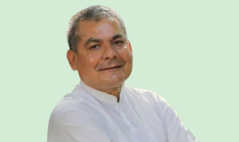 Durga Prasai and co-accused at Kathmandu District Court for organized extortion case hearing