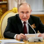 U.S. President Donald Trump speaks about his ultimatum to Russian President Vladimir Putin on Ukraine ceasefire talks at the Oval Office.