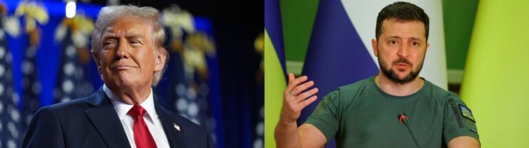 U.S. President Donald Trump briefs Ukrainian President Volodymyr Zelensky on Russian President Vladimir Putin’s demands during Ukraine peace talks.