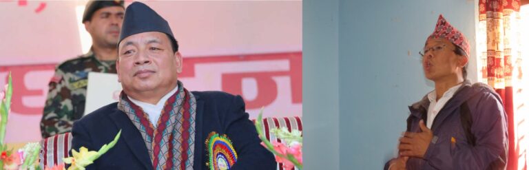 Nepal Communist Party leader Sudarshan Si speaking at a Maoist Standing Committee meeting in Kathmandu