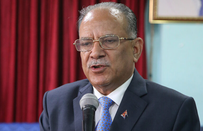 Prachanda addressing Gen Z protesters’ demands, emphasizing reforms within Nepal’s constitution and condemning violence.