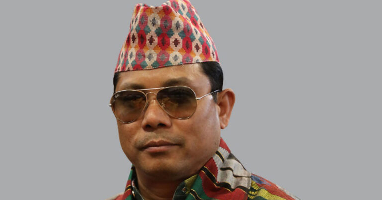 Resham Chaudhary announces his departure from Nagarik Unmukti Party during a live address on social media.