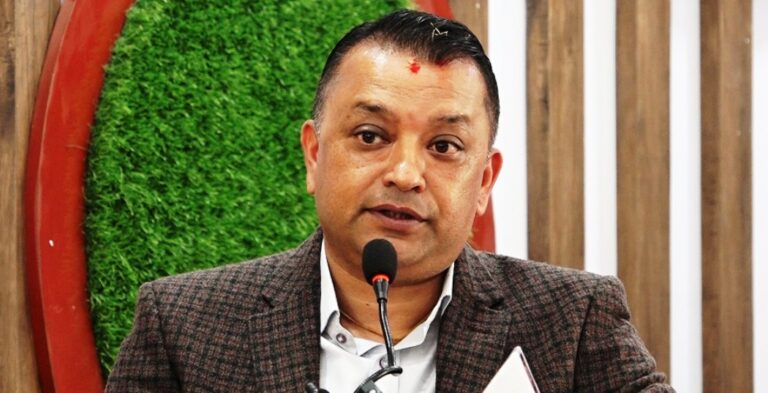 Gagan Kumar Thapa addressing corruption issues and calling for a high-level commission in Nepal