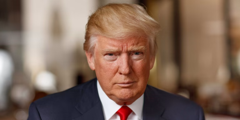 U.S. President Donald Trump speaks at the White House, addressing Israel’s position on the West Bank during a press briefing in Washington, D.C.
