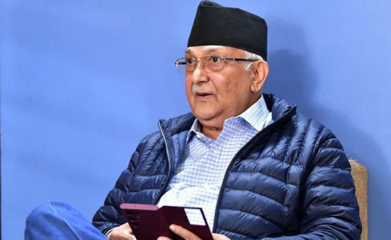 Members of the Communist Party of Nepal (UML) attend the 10th Central Committee meeting at Ram Bagh Mahal Party Palace in Lalitpur to discuss leadership and the upcoming general convention.