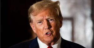 U.S. President Donald Trump speaking at the White House after directing the Pentagon to resume nuclear weapons testing.