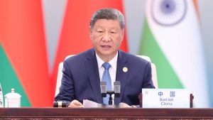 Chinese and American flags displayed side by side symbolize renewed trade cooperation after China lifted its ban on rare mineral exports to the United States.