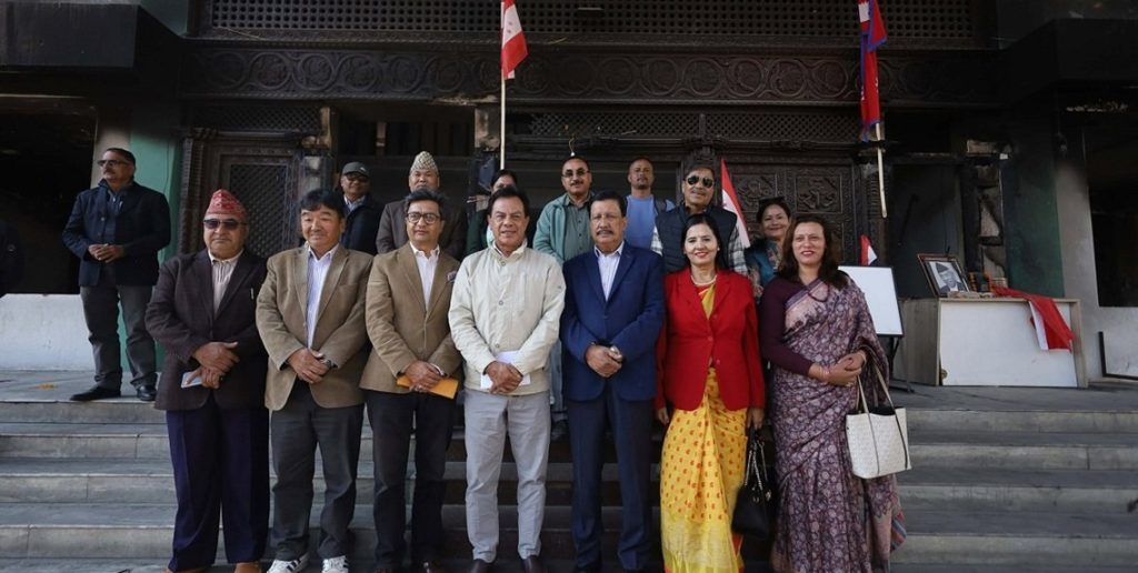Nepali Congress Central Committee members discussing the demand for a pre-election general convention