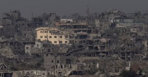 Israeli-controlled tunnel area in Gaza where more than 200 Hamas fighters are reportedly trapped amid the ongoing ceasefire.