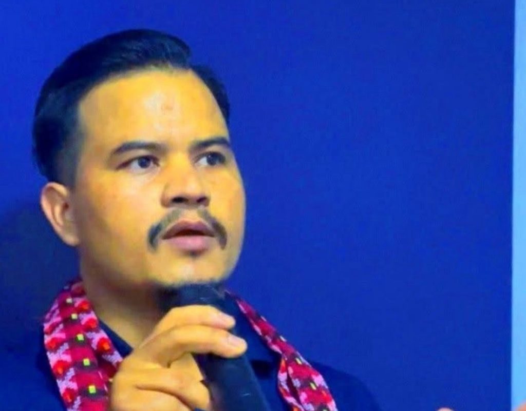 Members of the newly formed Democratic GenZ Forum pose after the group’s launch in Kathmandu, led by coordinator Surendra Bhandari.