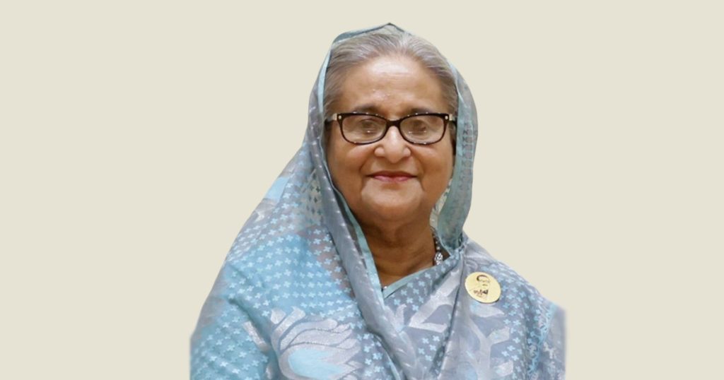 Exiled former Bangladeshi prime minister Sheikh Hasina, who has been sentenced to death by a special tribunal for crimes against humanity.