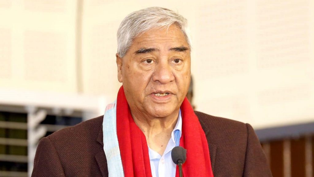 Deuba-aligned Nepali Congress central members hold internal meeting in Baneshwor before the Central Committee session.