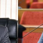 Kulman Ghising and former lawmaker Sumana Shrestha representing new political directions in Nepal through the formation of Ujyalo Nepal Party